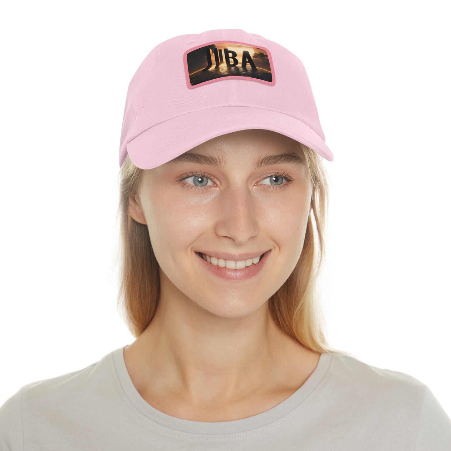 R_RH Juba Dad Hat with Leather Patch