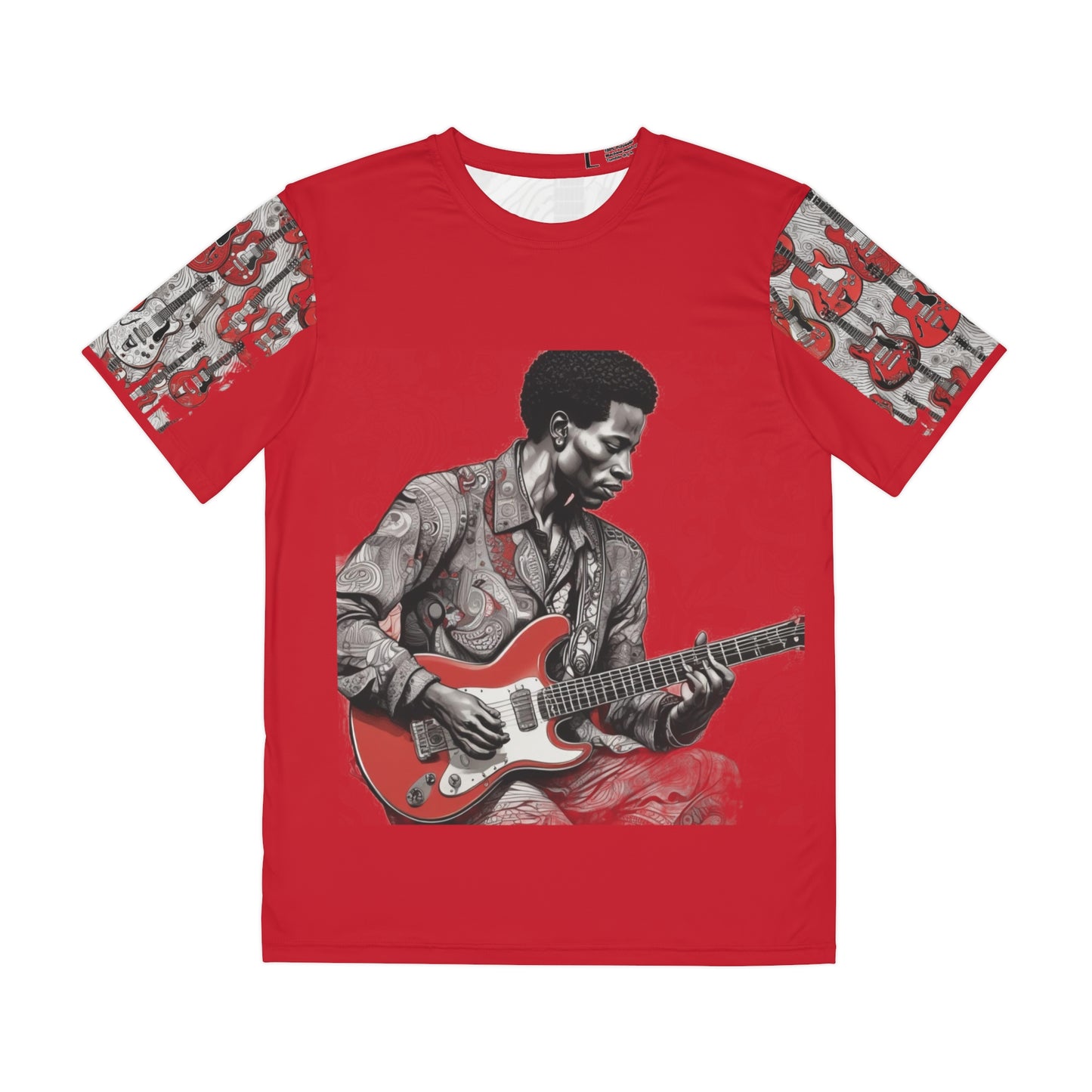 R&RH Men's Red Guitar Player