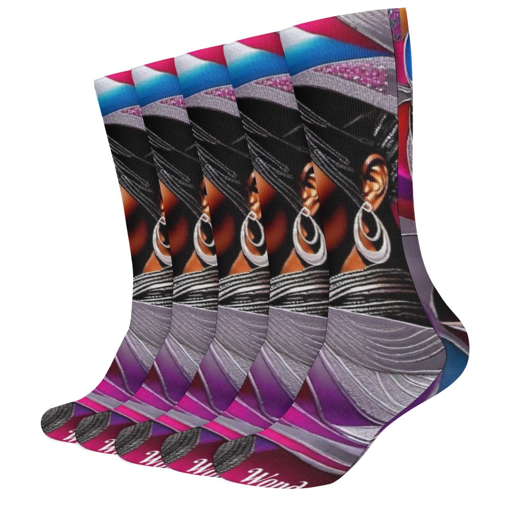 R_RH Divine Women Breathable Stockings (Pack of 5 - Same Pattern) - Rich and Rich Homeopportunities 