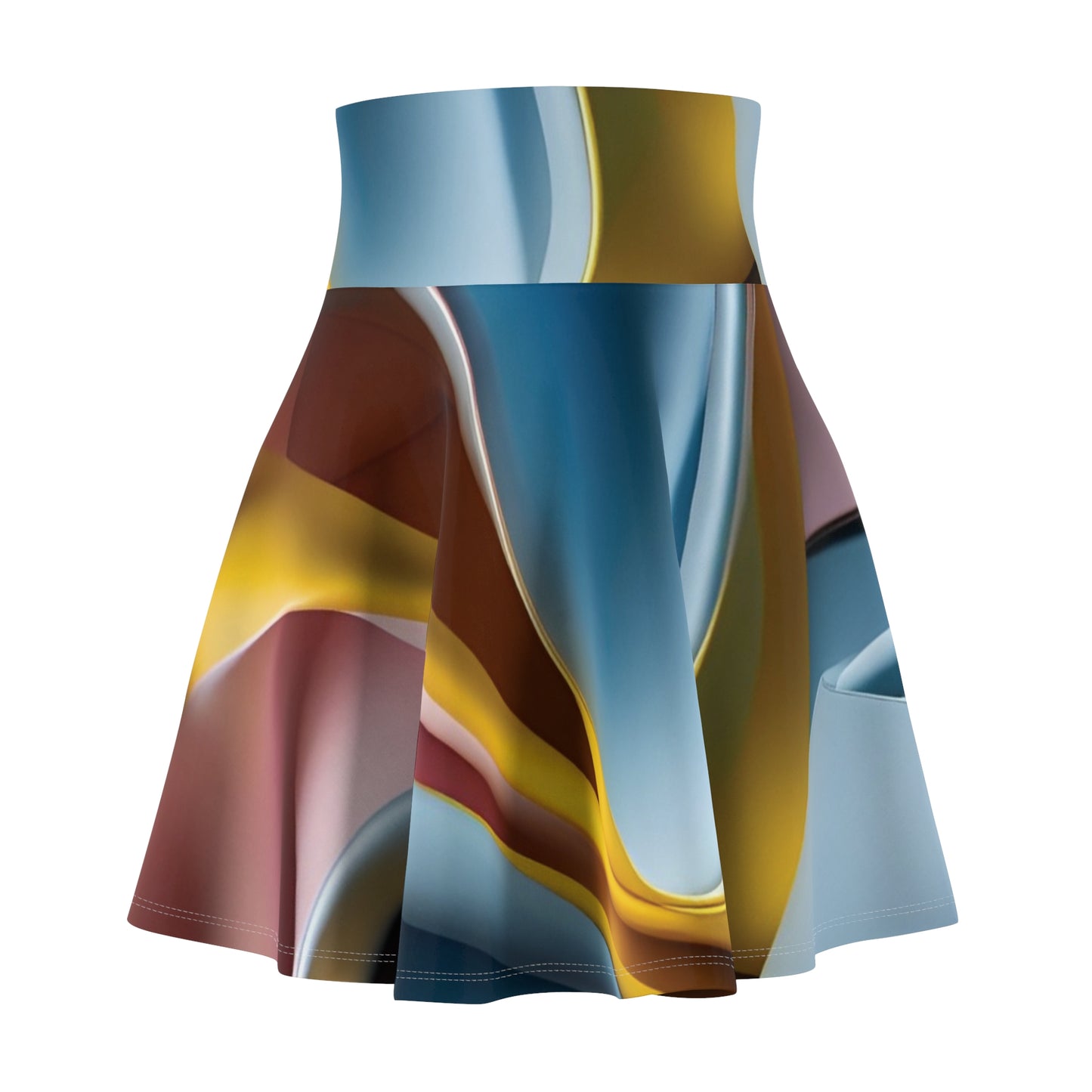 R_RH Abstract Women's Skater Skirt