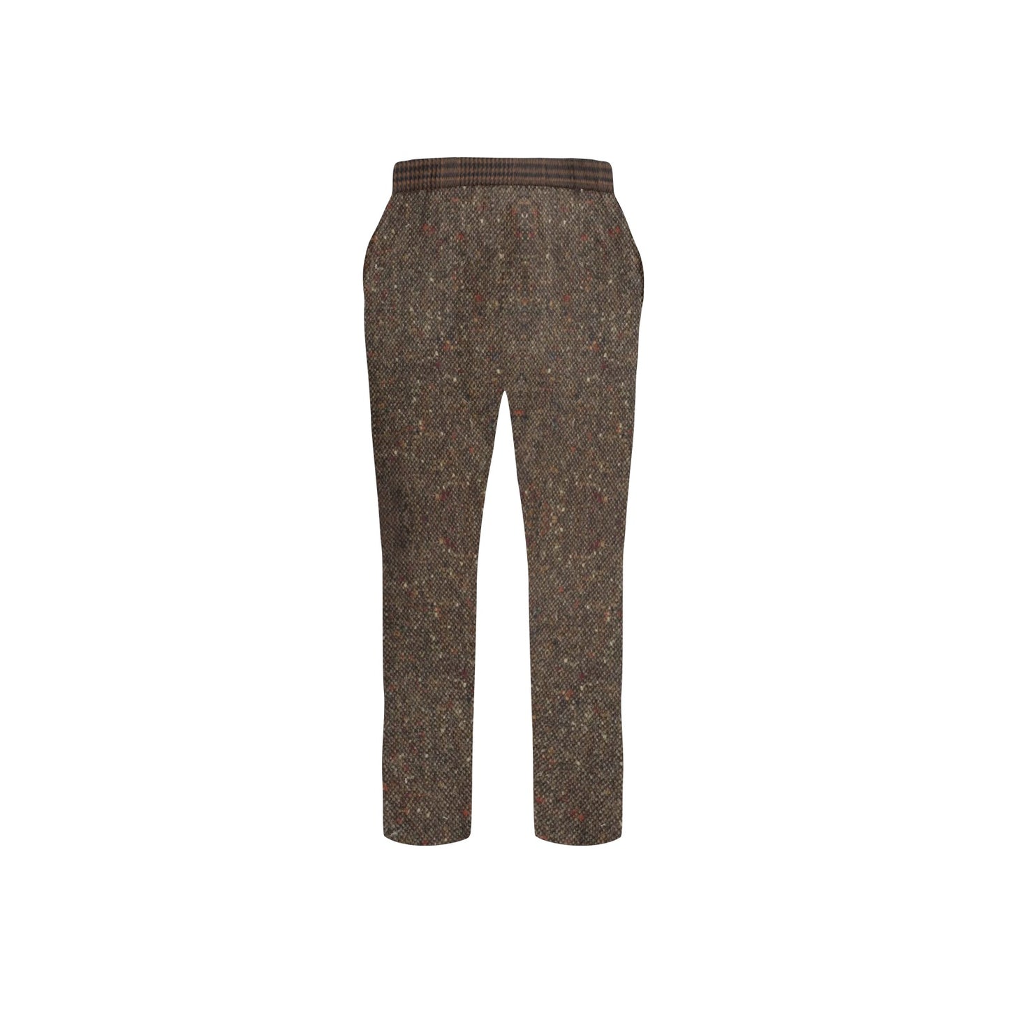 R&RH Brown Tweed Look Men's Designer Casual Pants