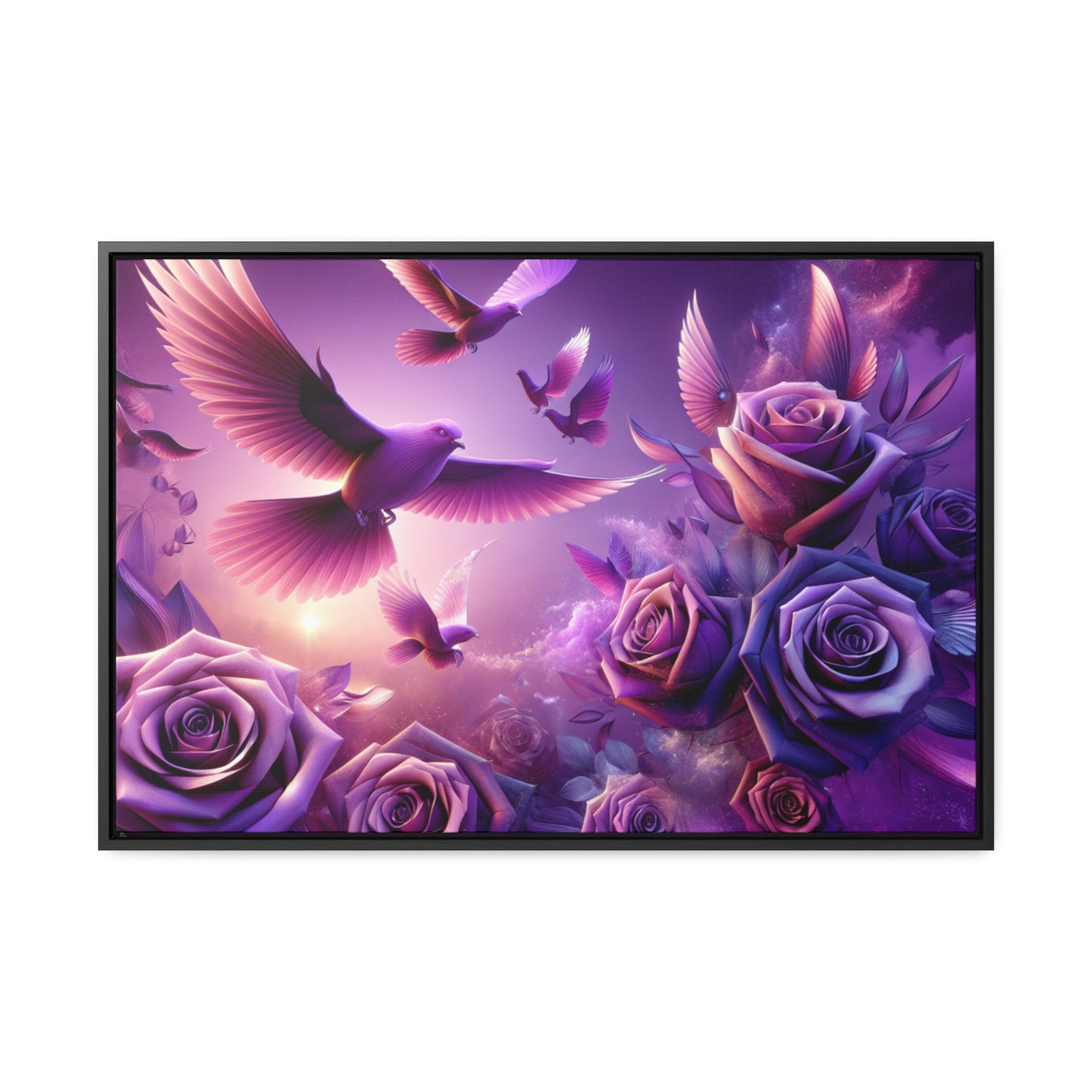 R&RH Flowery Birds Framed Painting