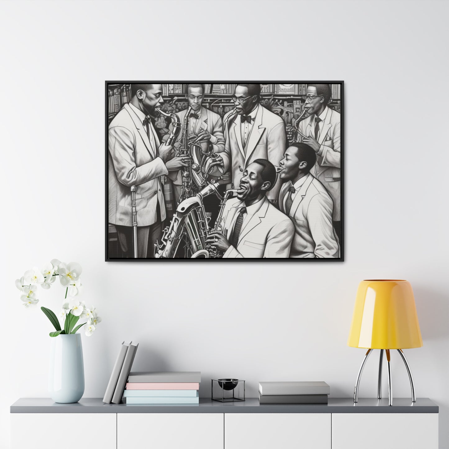 RRH Black/White Jazz Canvas