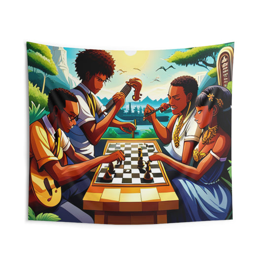 R_RH Chess Game Indoor Wall Tapestries