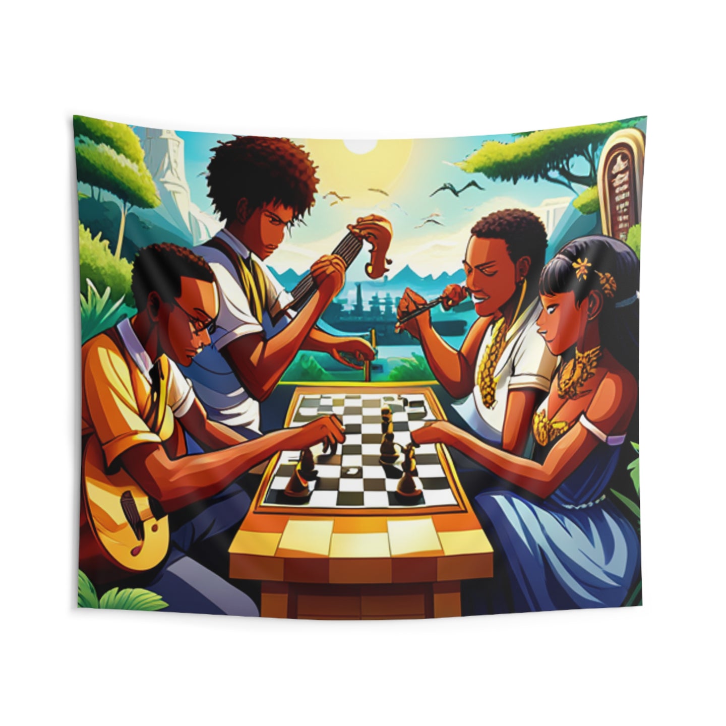 R&RH Chess Game Indoor Wall Tapestries