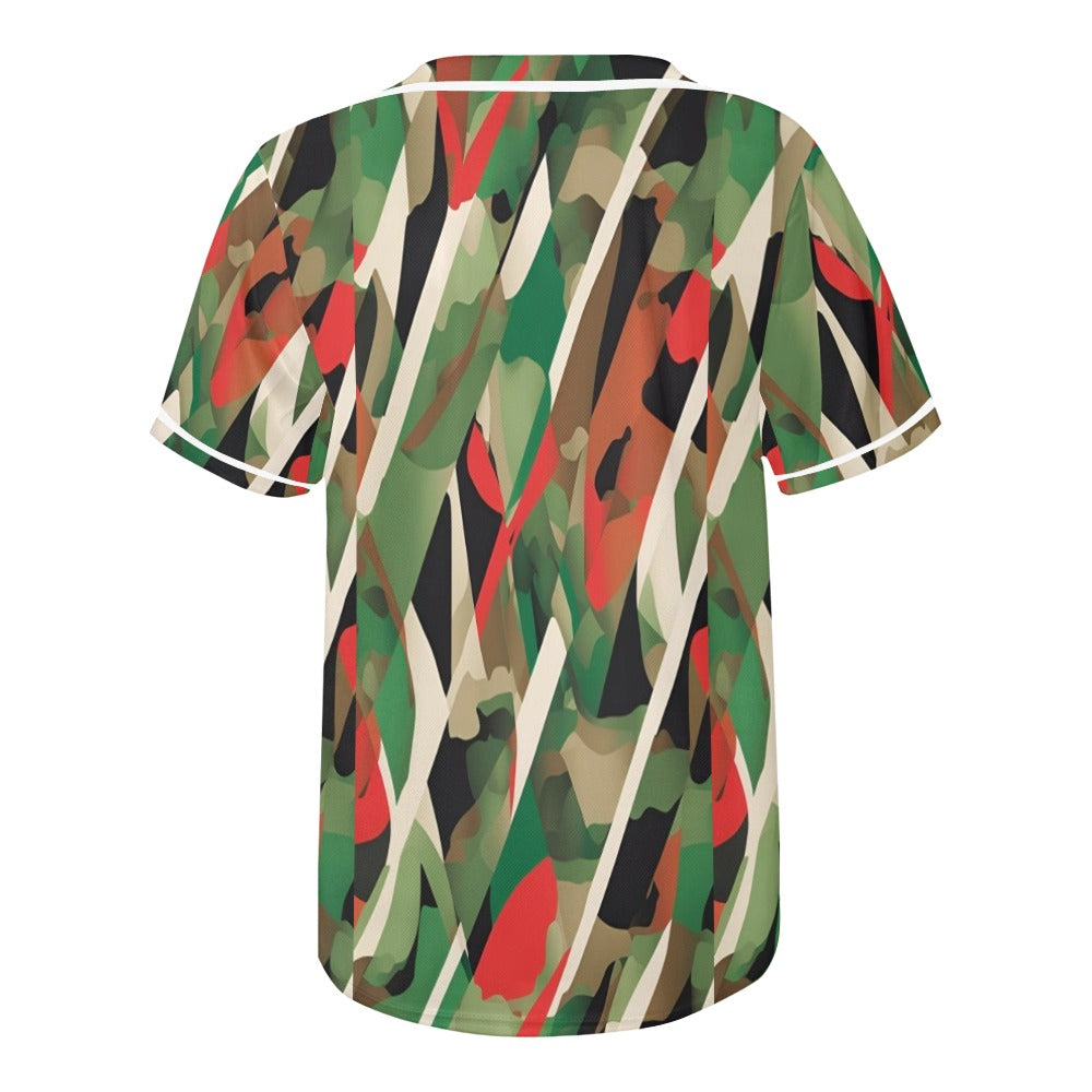 R&RH Mens Camouflaged Baseball Designer Jersey