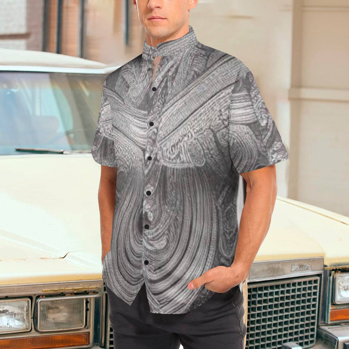 R&RH Men's Grey Designer Shirt Men's - Rich and Rich Homeopportunities 