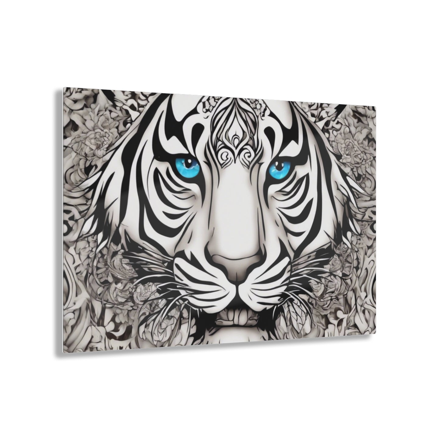 R&RH Majestic Tiger Eyes Acrylic Print - Stunning Wall Art for Animal Lovers