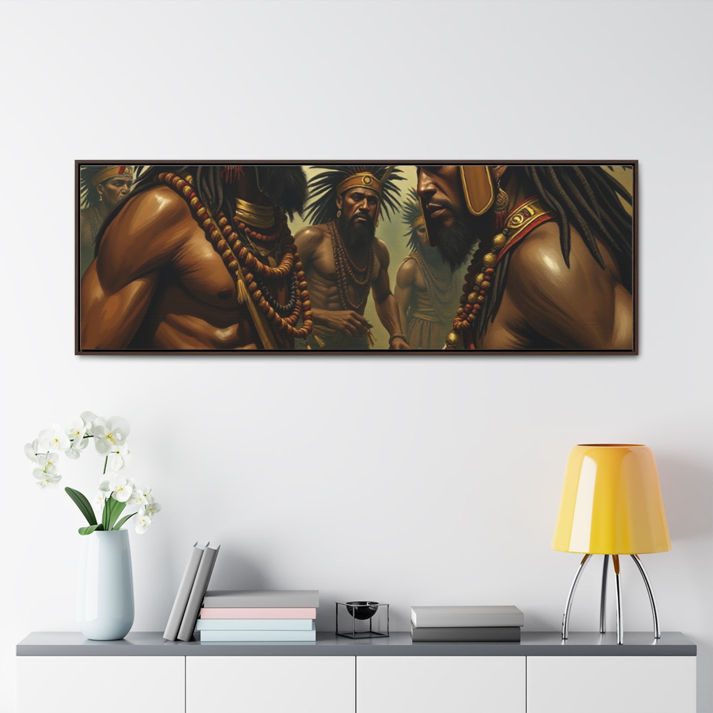 R&RH Gallery Canvas Wraps: Tribal Warriors Art for Home Décor