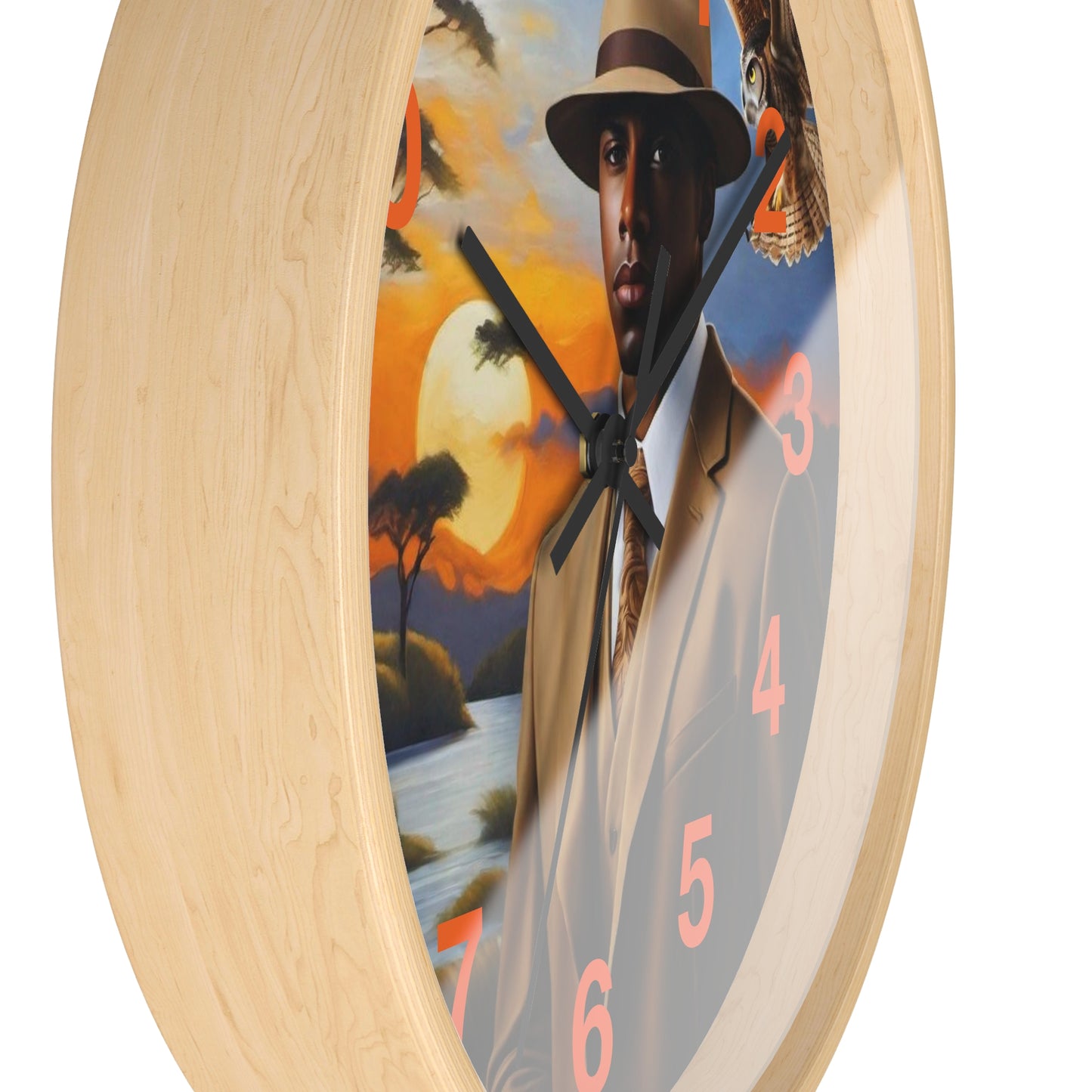 R&RH Owls At Night Wall Clock