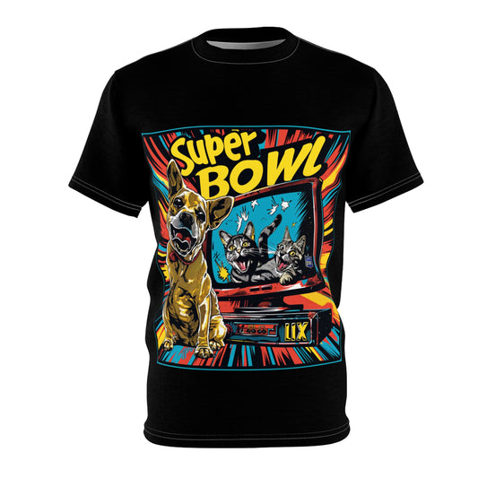 R&RH Super Bowl LIX Unisex Family Pets Black T-Shirt