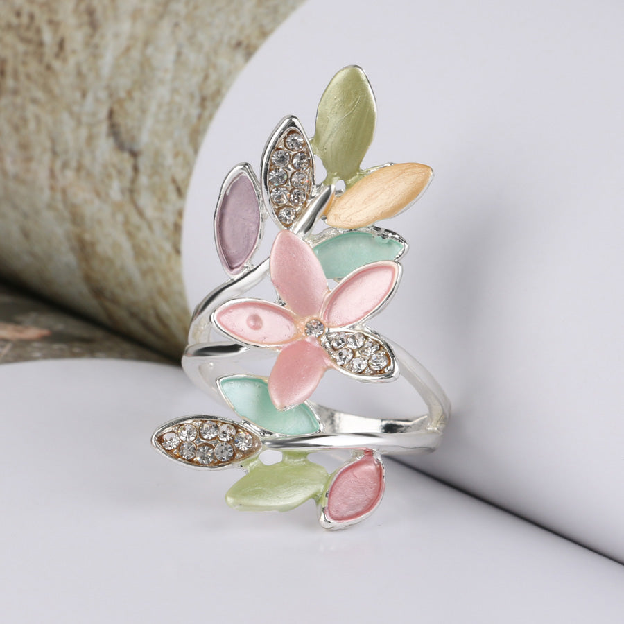 Multicolor Enamel Rings For Women