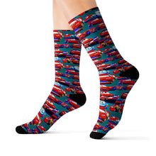Load image into Gallery viewer, R&amp;RH Cars Sublimation Socks
