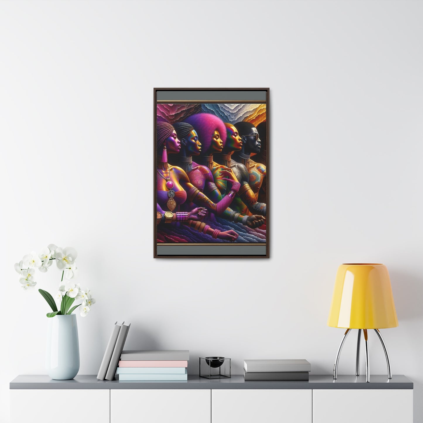 R&RH Colorful Artistry Framed Portrait