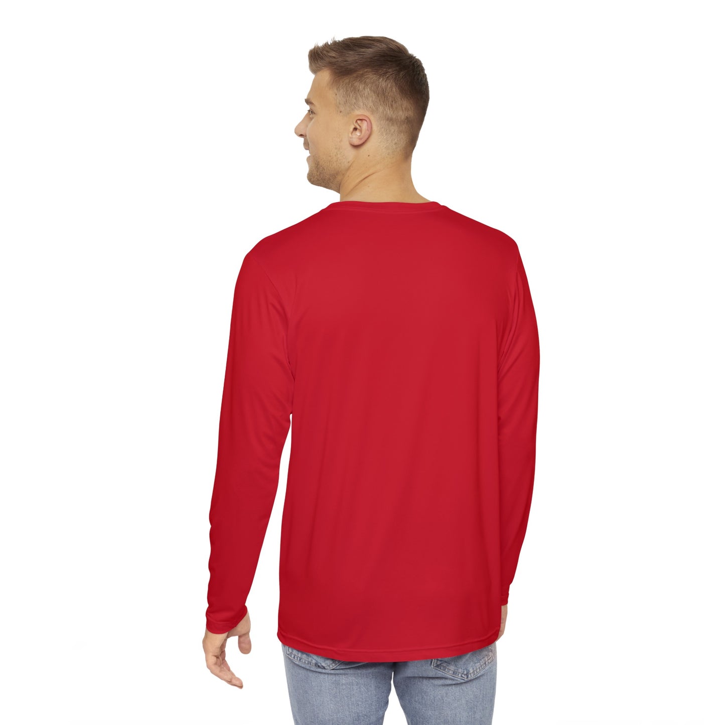 R&RH Red Mens Wolf Long Sleeve Shirt