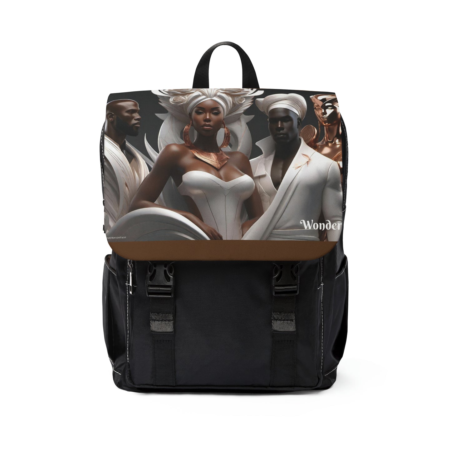 R_RH Unisex African Porcelain Gods Backpack