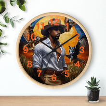 Load image into Gallery viewer, R&amp;RH The Man and Owls Wall Clock
