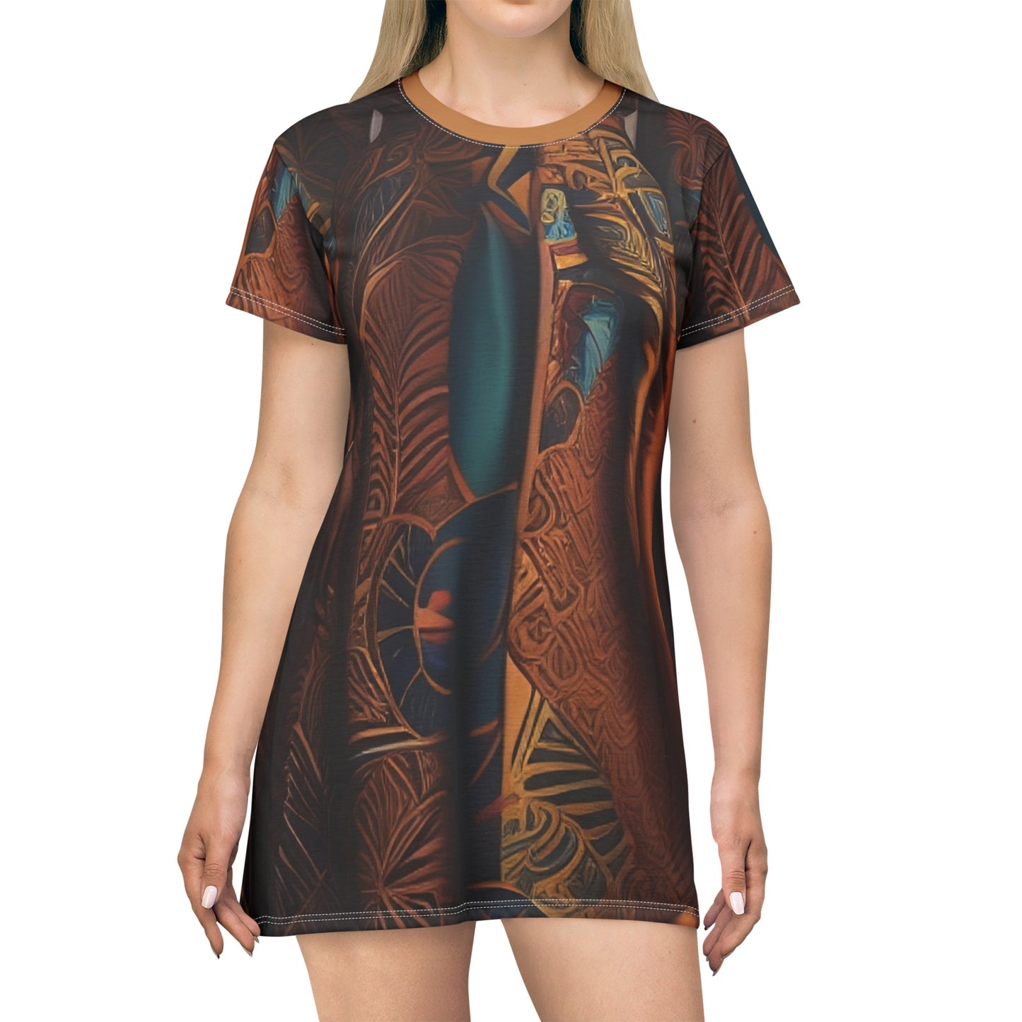 R&RH Earthtone T-Shirt Dress