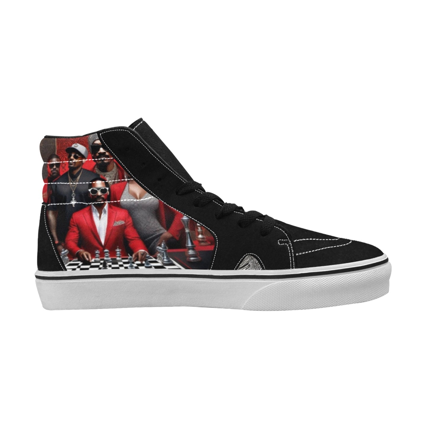 R&RH Caricature Men's High Top Sneakers