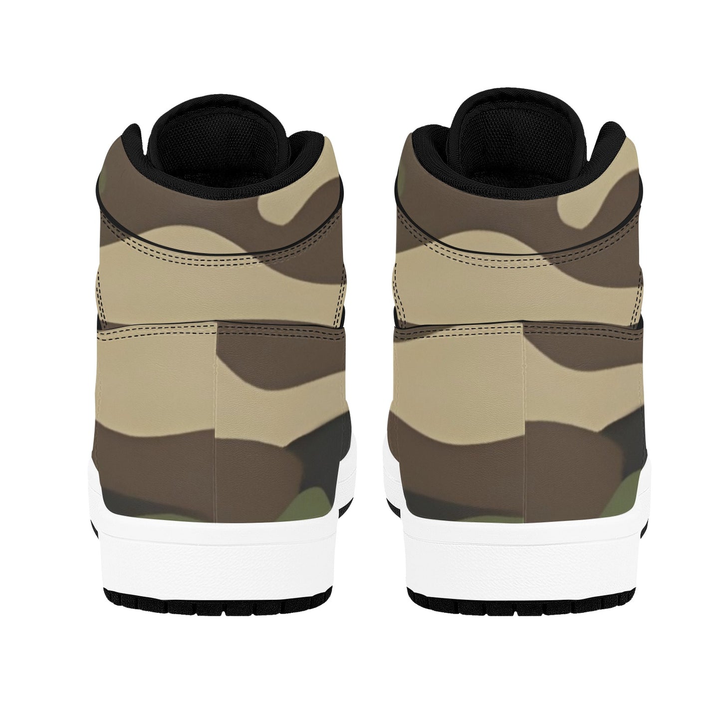 R&RH Camo Green Mens High Top Designer Sneaker