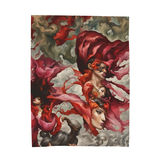 R&RH Red Velveteen Plush Blanket