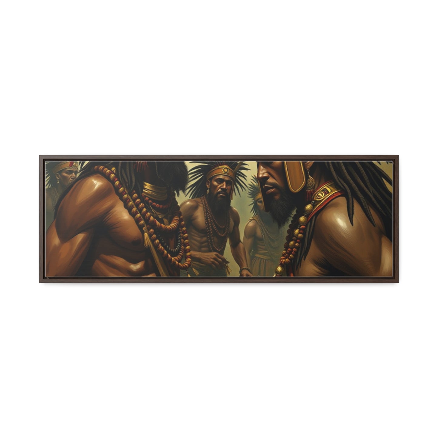 R&RH Gallery Canvas Wraps: Tribal Warriors Art for Home Décor