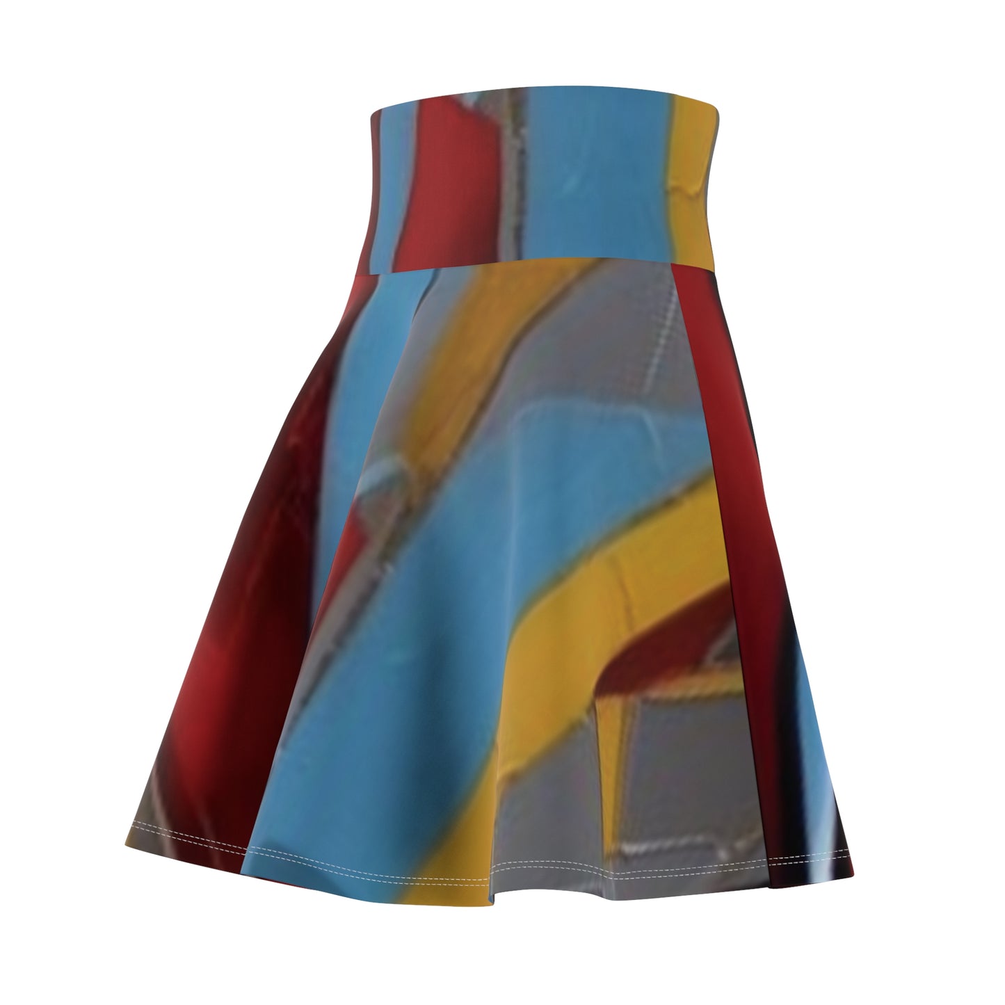 R_RH Red Abstract Women's Skirt