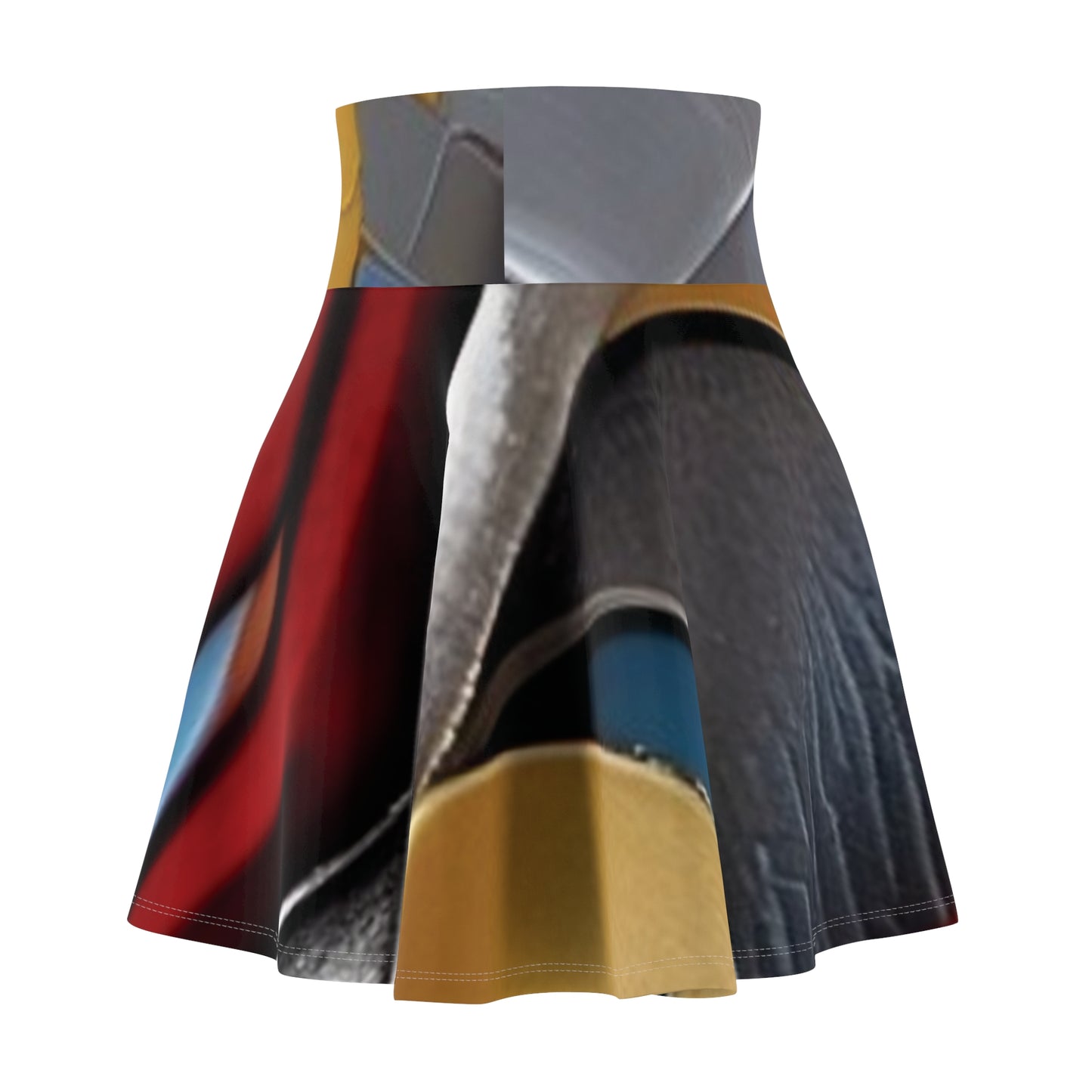 R_RH Red Abstract Women's Skirt