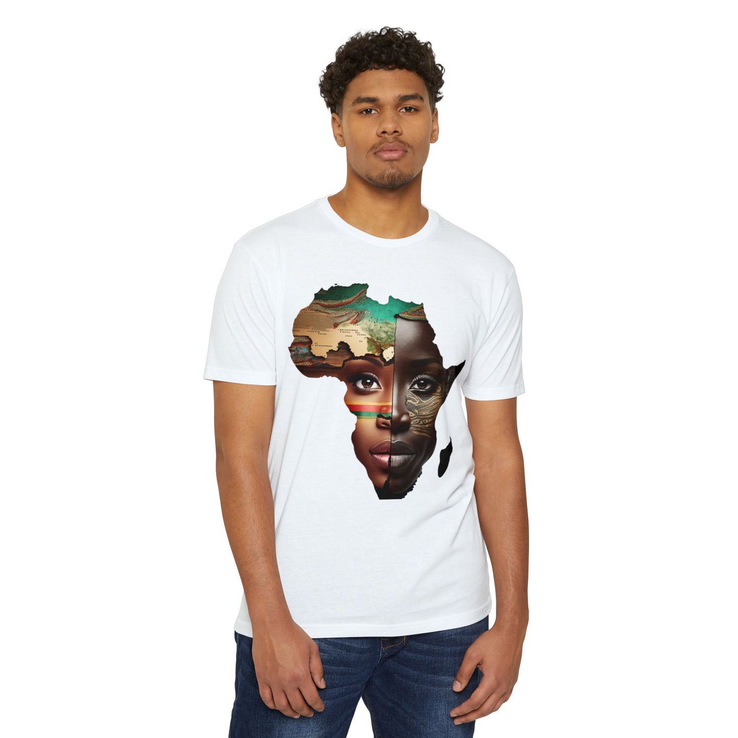 R&RH Unisex Faces Sculpture Jersey T-shirt