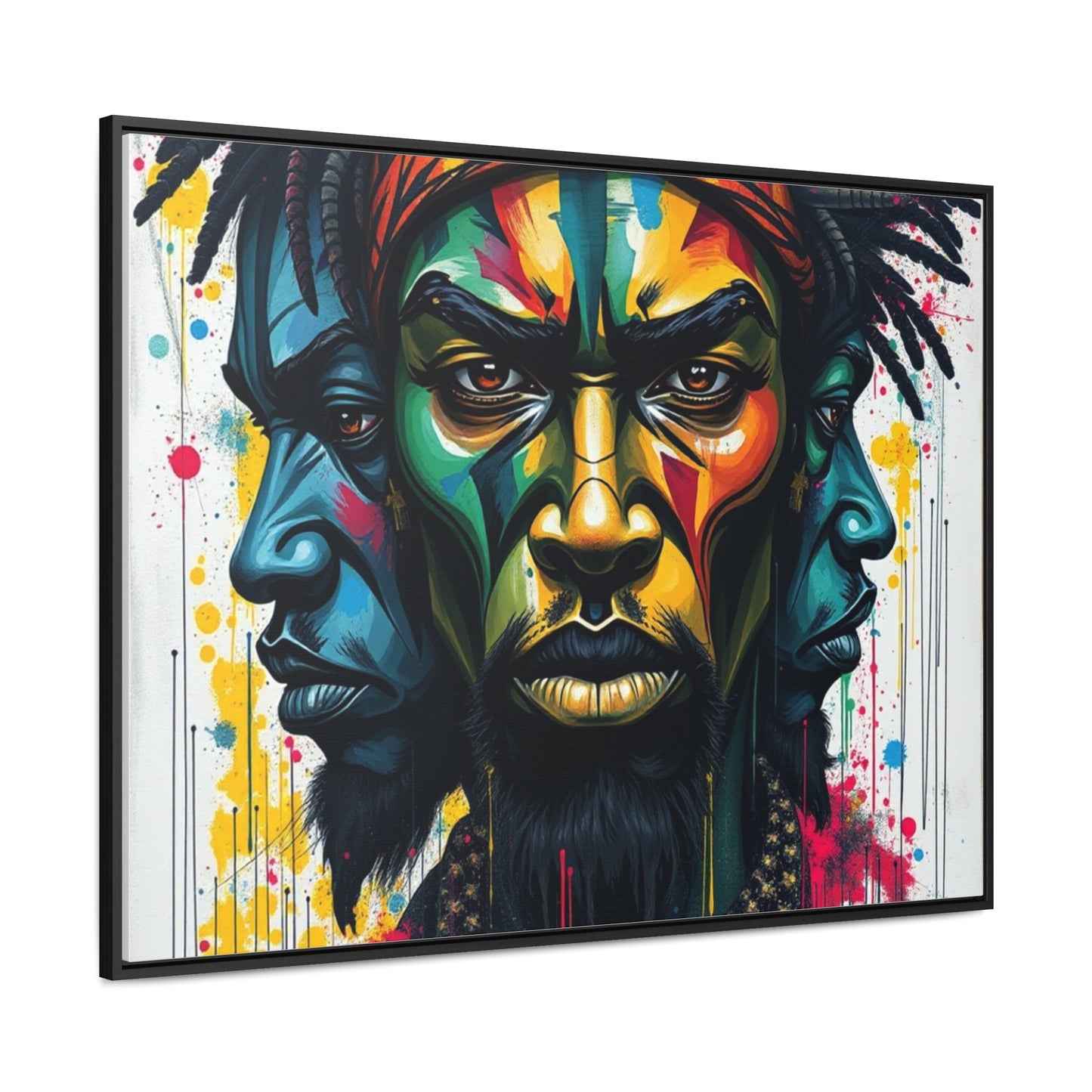 R&RH Vibrant Portrait Gallery Canvas Wrap - Modern Art Frame for Home Decor