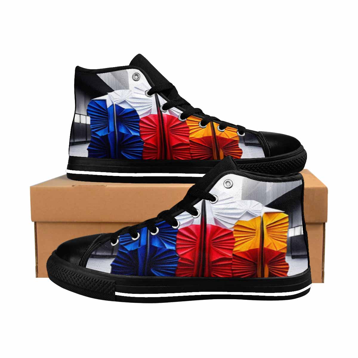 R&RH Multicolor Men's Aquila High Top Canvas Shoes