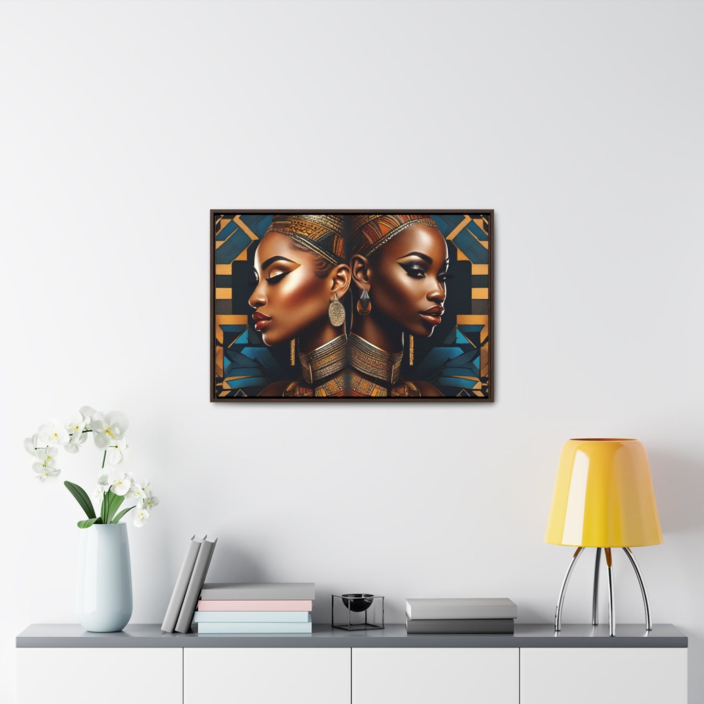 R&RH Twins Art Canvas Horizontal Frame