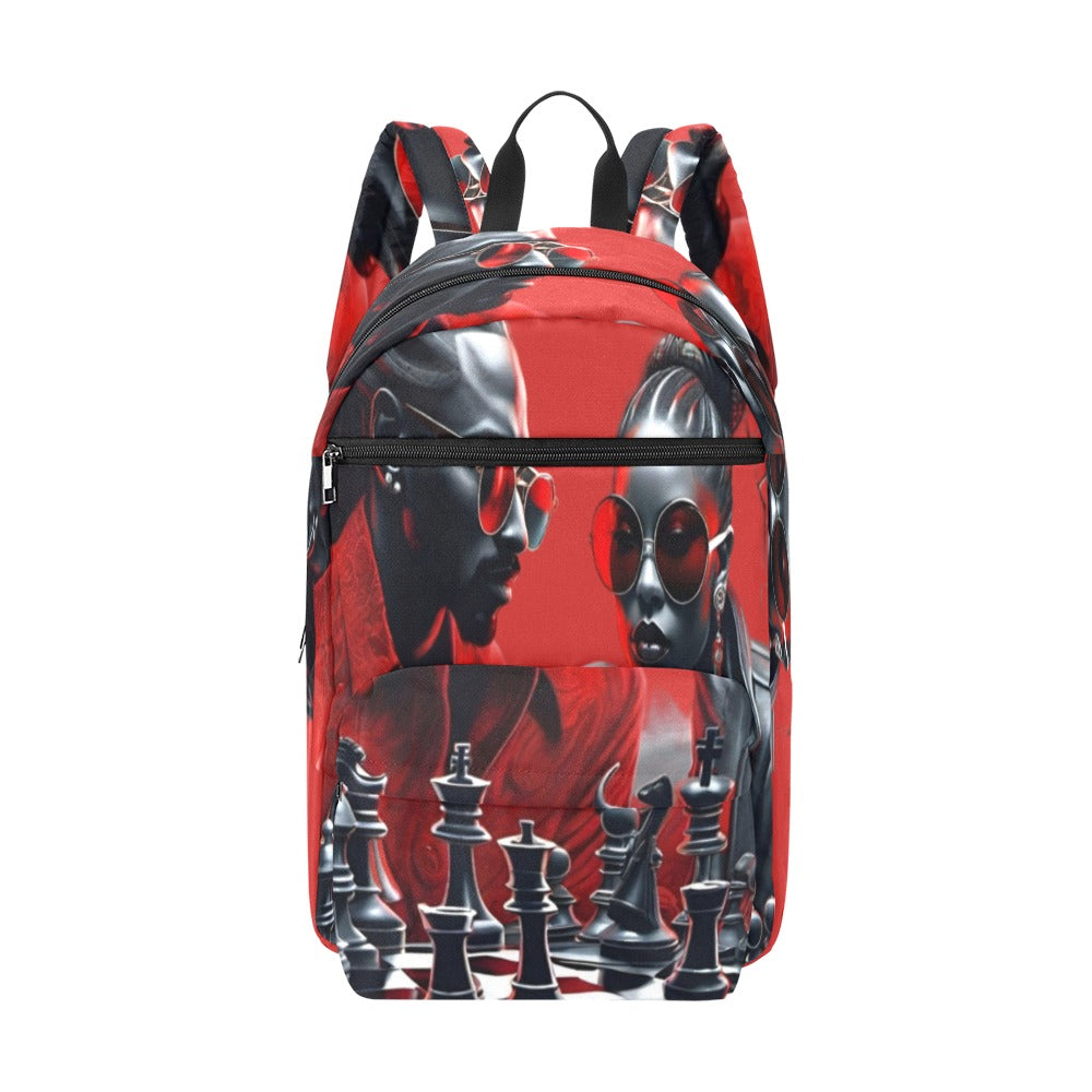 R&RH Large Capacity Red Travel Chess Game Backpack