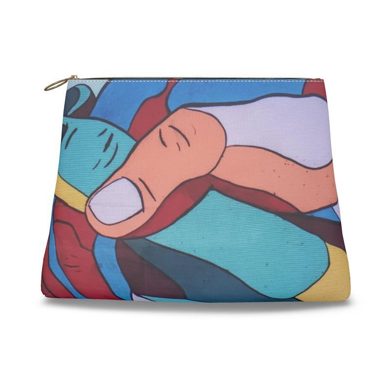 Joining hands of peace designer clutch bags