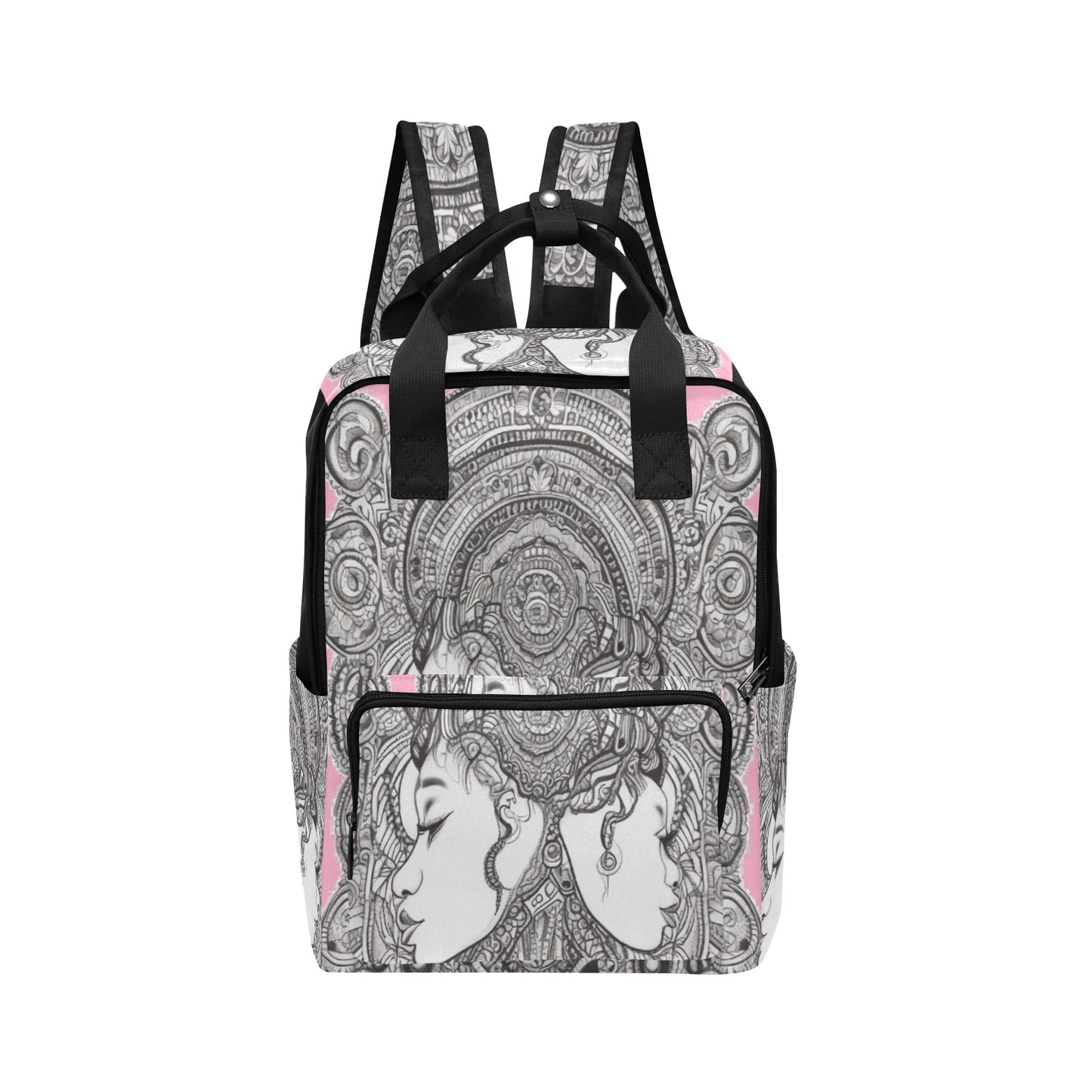 R&RH PinkDestiny Designer Pink  Twin Handle Backpack