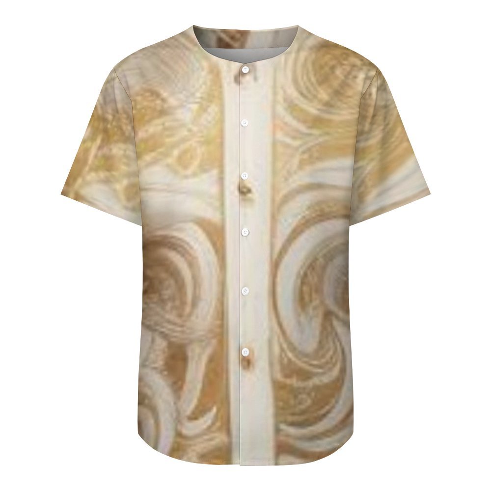 R&RH Men's Designer White Gold Shirt