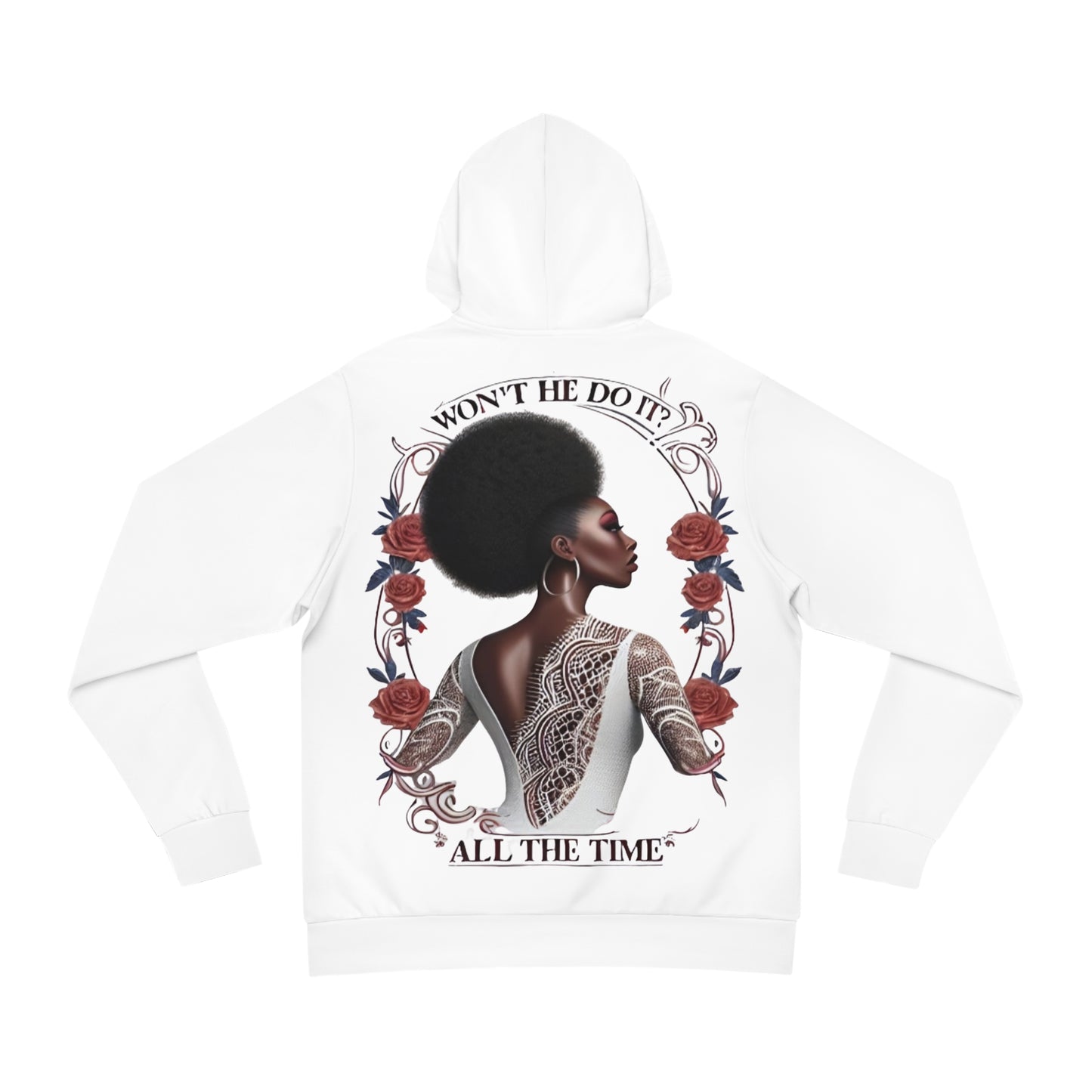 R&RH Unisex Inspirational Design Fashion White Hoodie