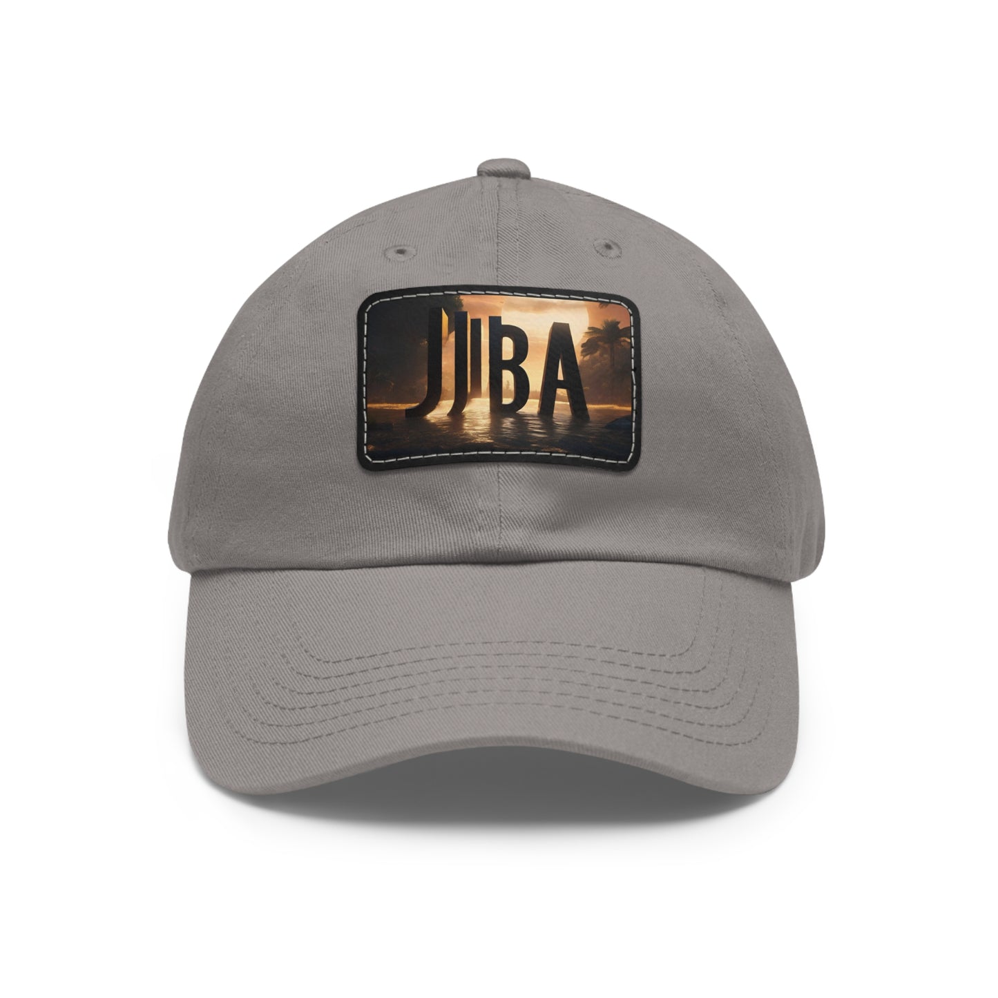 R_RH Juba Dad Hat with Leather Patch