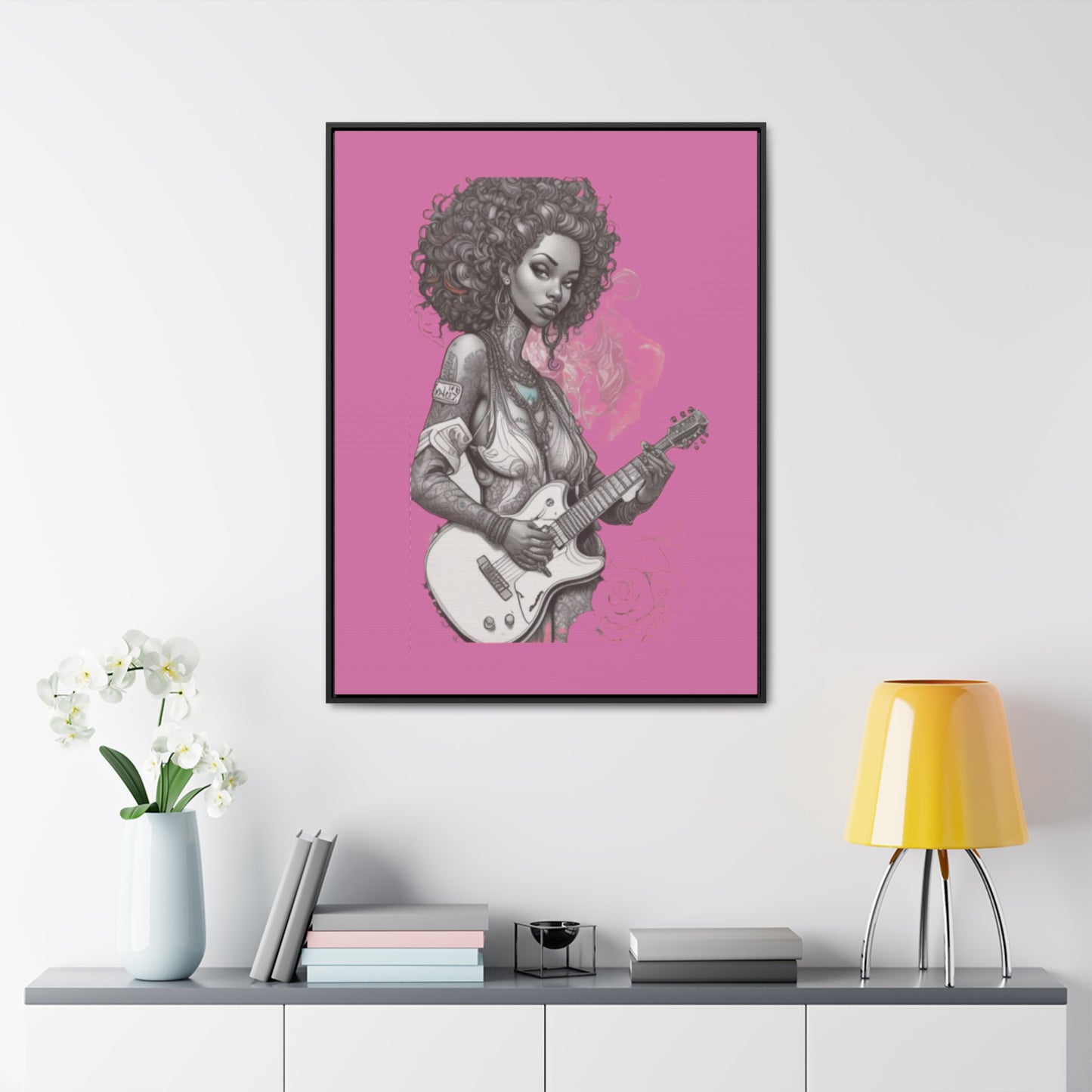 R&RH Guitar Girl Portrait Frame