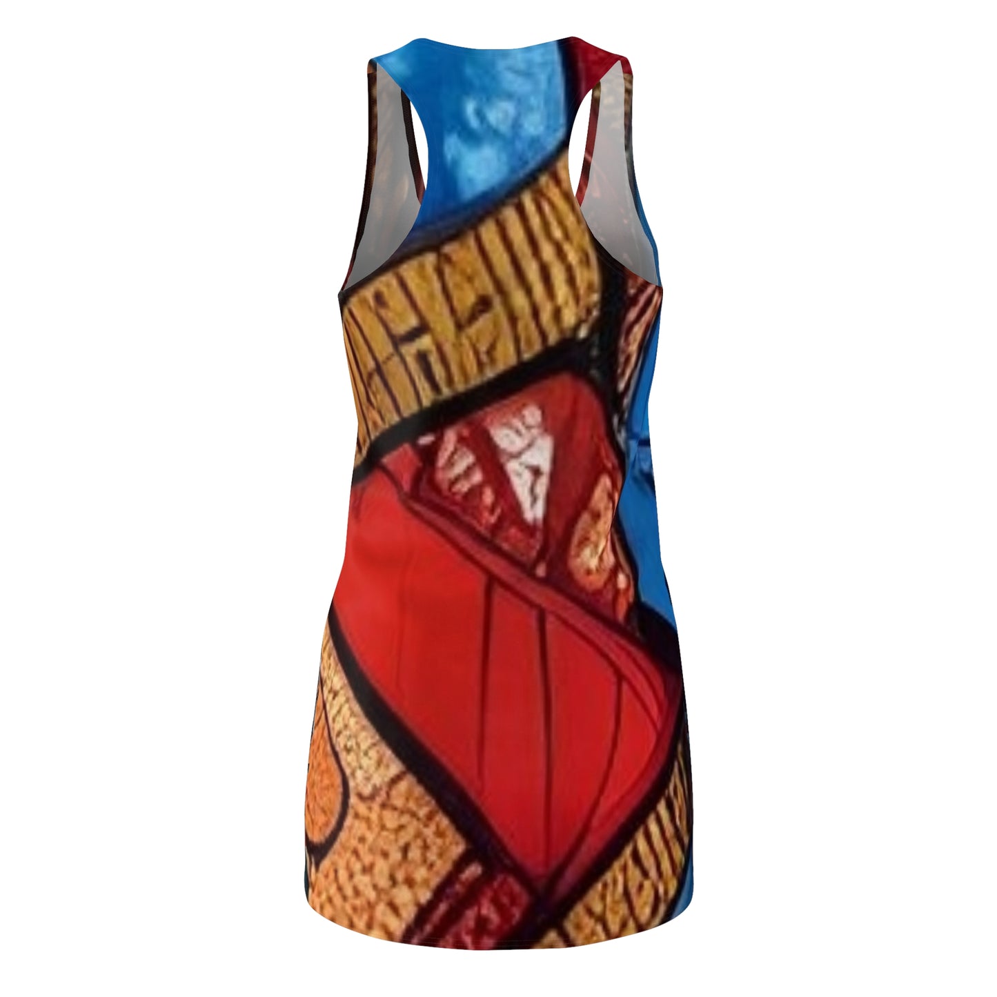 R&RH Women's Red Abstract Racerback Dress