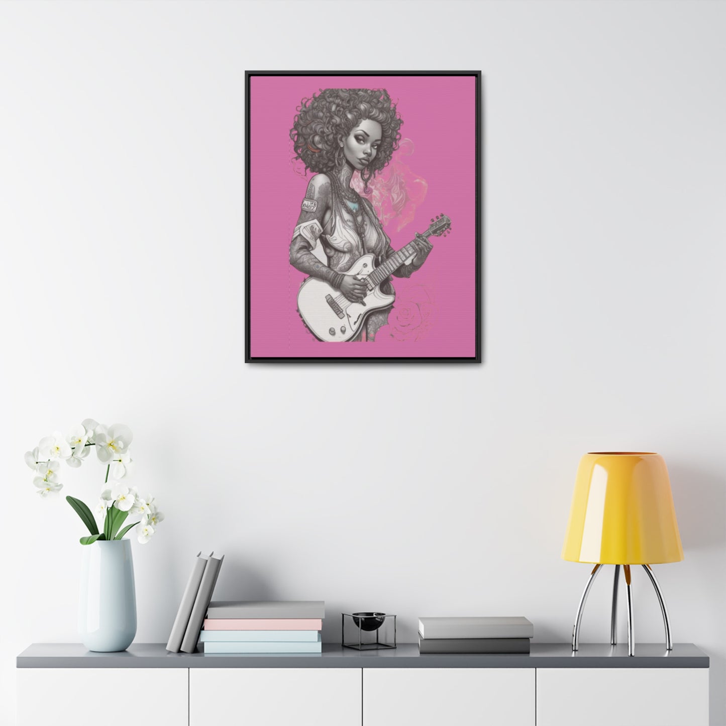 R&RH Guitar Girl Portrait Frame