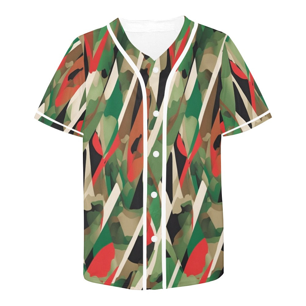 R&RH Mens Camouflaged Baseball Designer Jersey