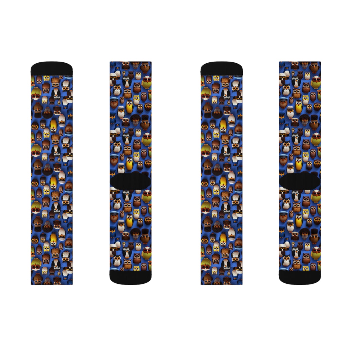 R_RH Owl Mania Sublimation Sock