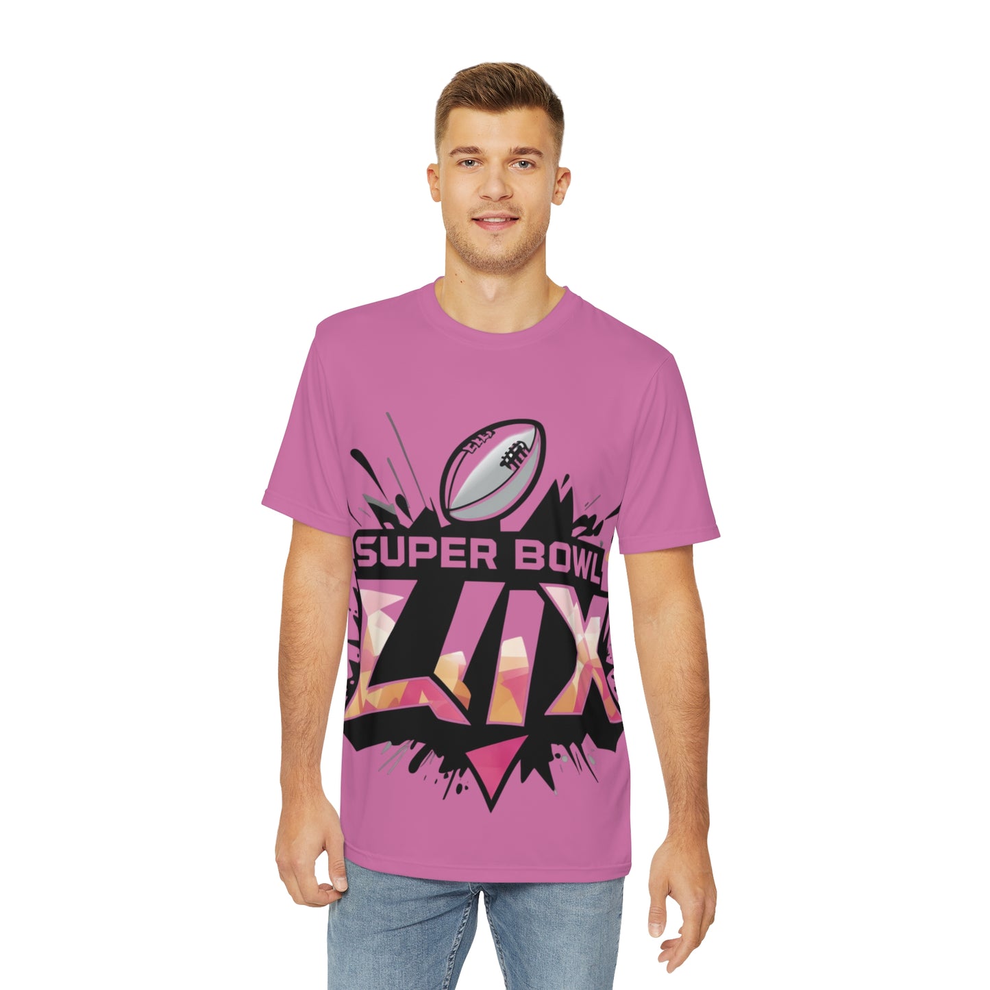 R&RH Super Funky Men's Polyester Pink T-Shirt