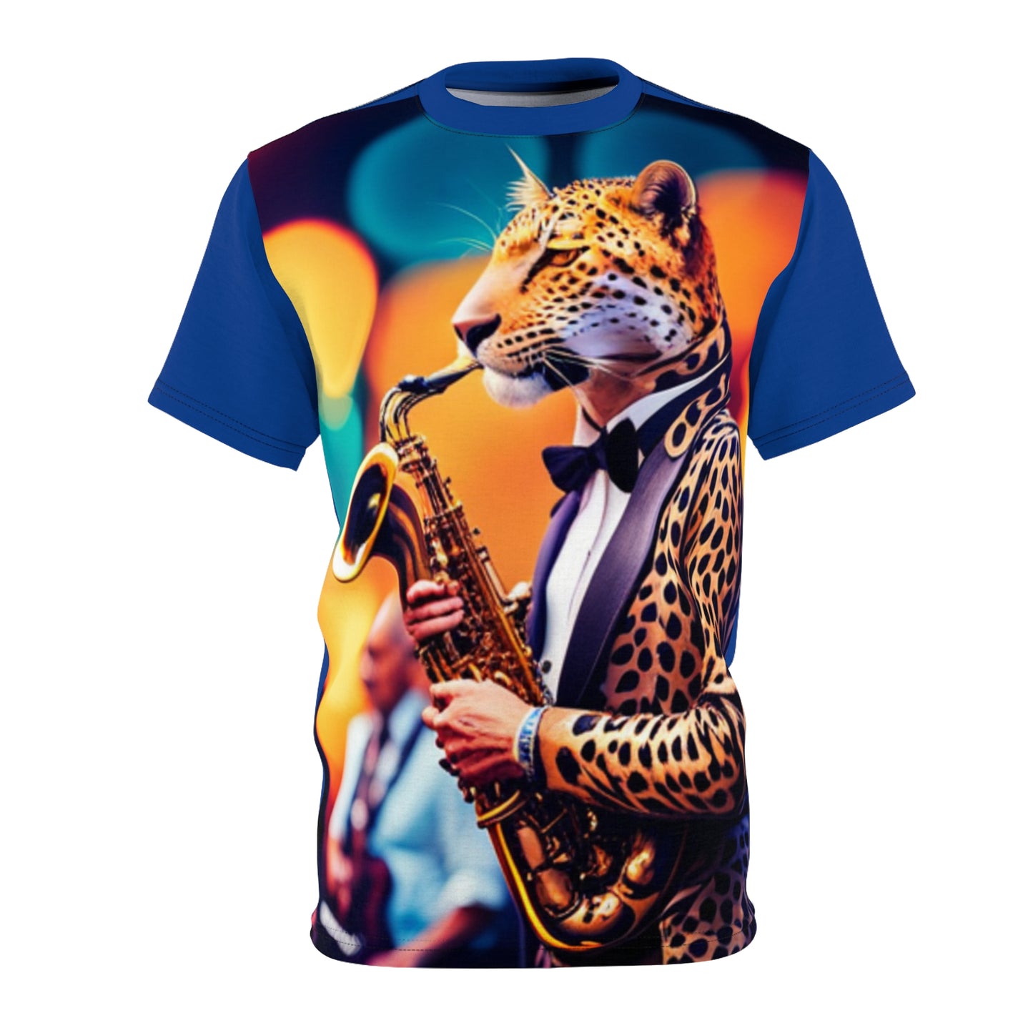 R&RH Unisex Leopard Saxophone Band Tee