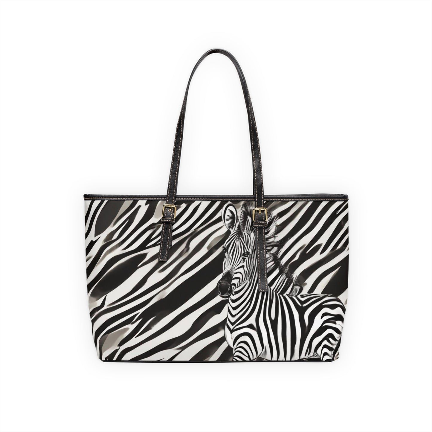 R&RH Zebra Print PU Women's Leather Shoulder Purse