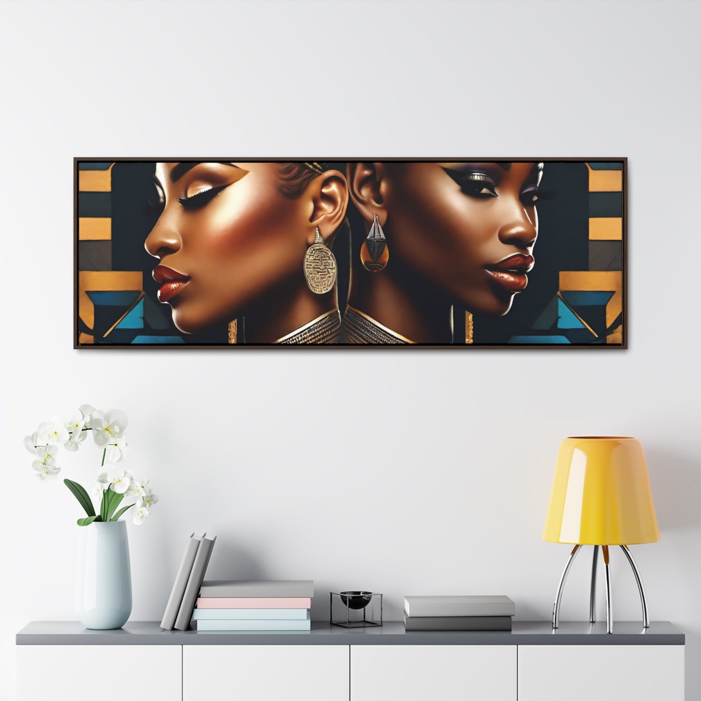 R&RH Twins Art Canvas Horizontal Frame