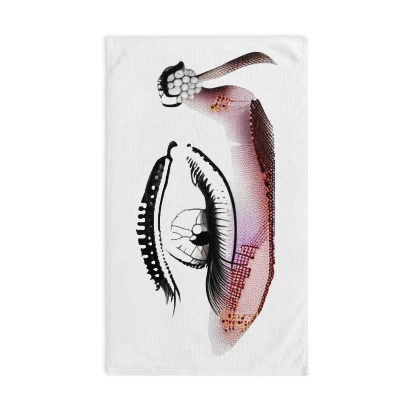 R&RH Elegant Eye Design Hand Towel - Artistic Home Décor