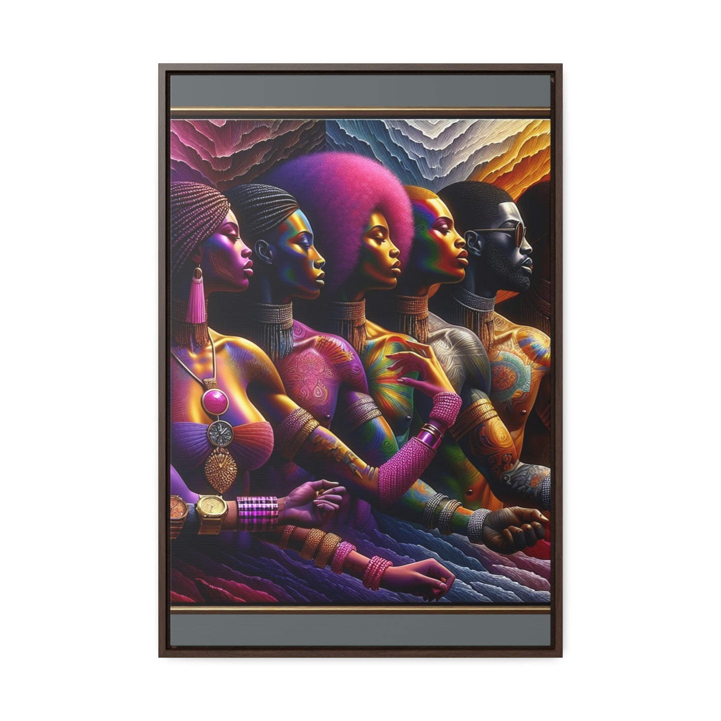 R&RH Colorful Artistry Framed Portrait