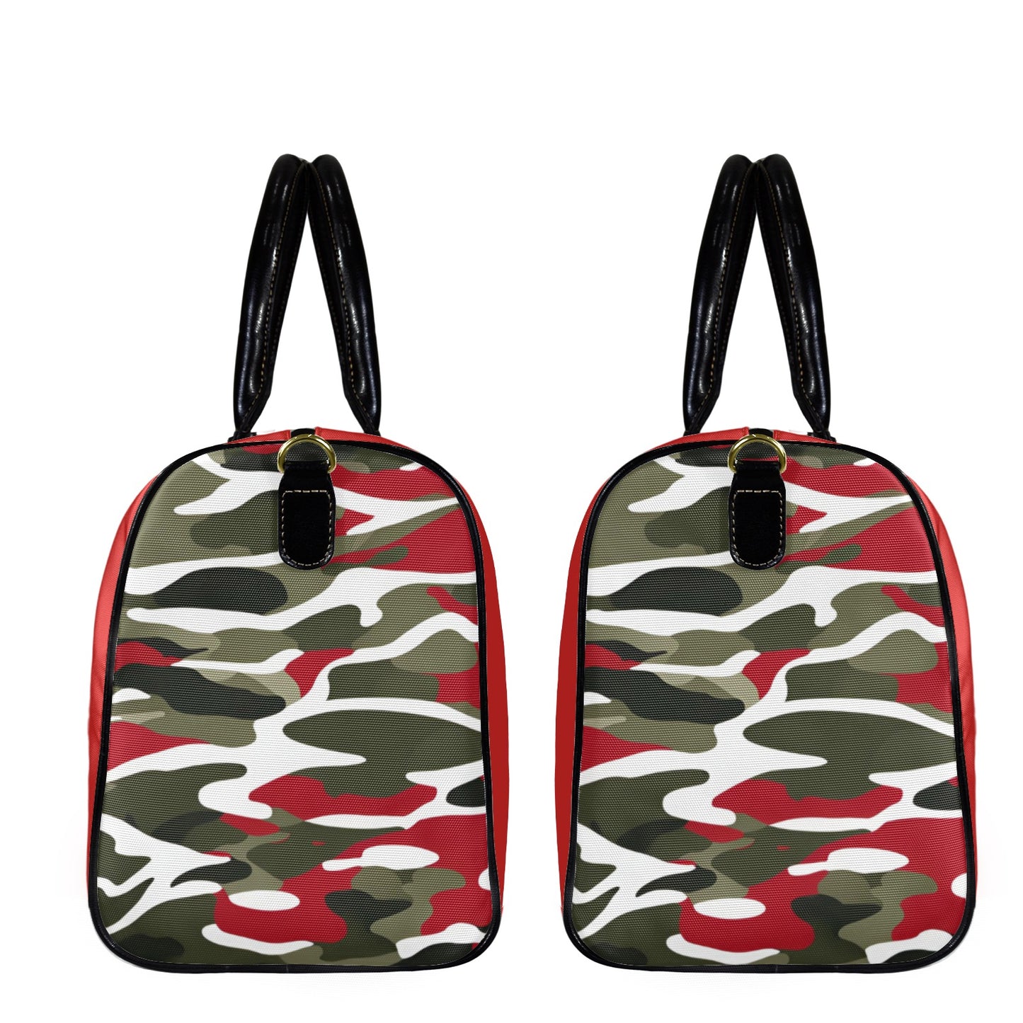 R&RH Camoflage and Red Travel Unisex Shoulder Bag Large Capacity Travel Bag